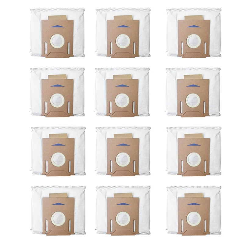 

12PCS for ECOVACS DEEBOT OZMO T8 Robot Vacuum Cleaner High Capacity Leakproof Dust Bag Replacement Accessories Parts Kit
