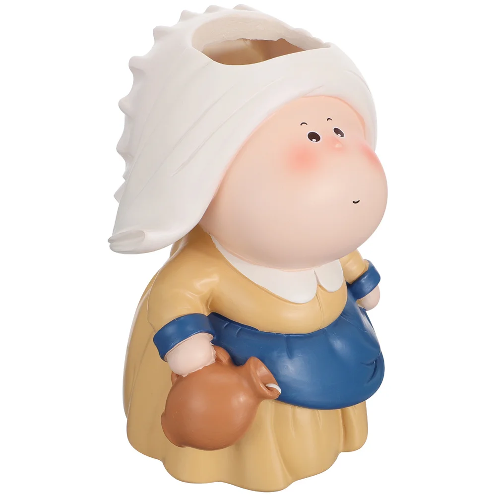 

Cartoon Pen Holder Lovely Resin Craft Pencil Holder Pen Container for Kids