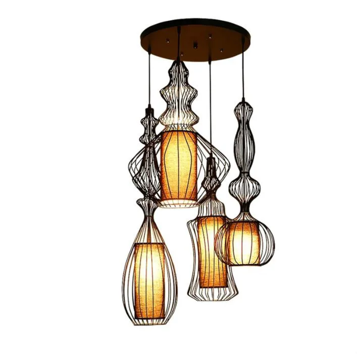 

YSN Modern American Pendant Lights for Dining Room Bedroom Pendant Lamp Suspension Luminaire Vintage Home Lighting Hanglamp