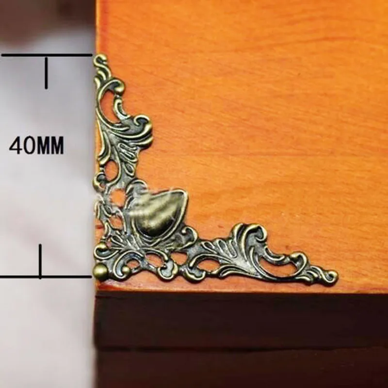 KALASO 20 шт. Серебряный Бронзовый Золотой Античный деревянный чехол для шкатулки