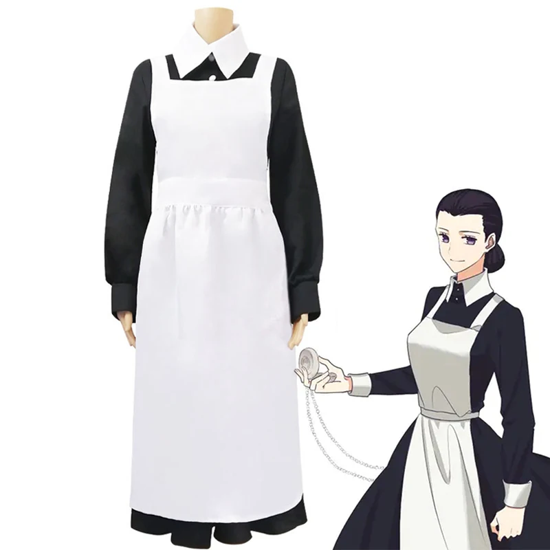 

Костюм для косплея Изабеллы из аниме «Обещанный Невер», платье черной горничной для кафе, униформа для ресторана и горничной
