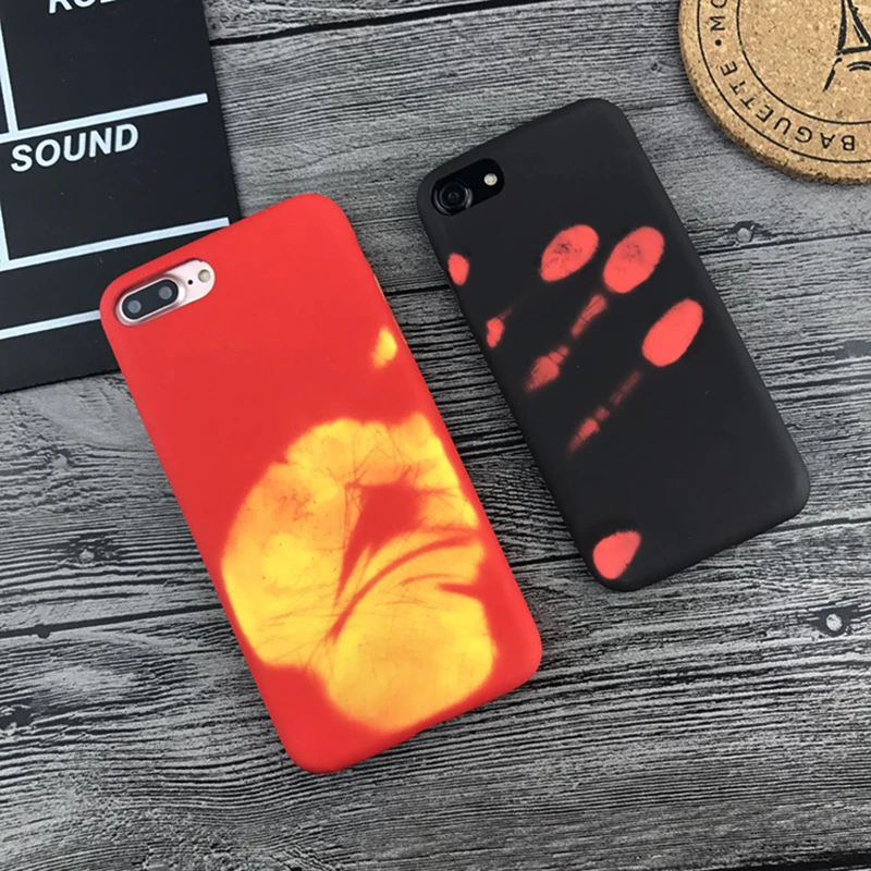 thermal heat induction phone case for oneplus 6 7 8 9 6t 7t pro 9r 9e 9rt thermal sensor protective back cover 7pro 7tpro coque free global shipping