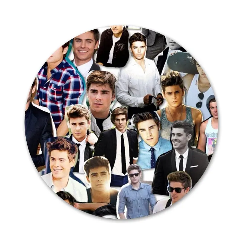 

Zac Efron Cute Badge Brooch Pin Accessories For Clothes Backpack Decoration gift