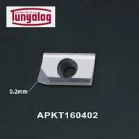 cnc apkt1135 pcd apkt1604 pcd solid tungsten carbide turning milling cutter inserts for aluminum processing