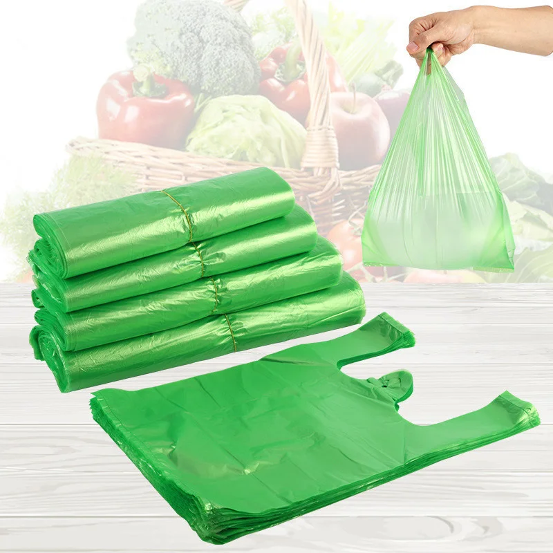 

100 шт., пластиковые пакеты для продуктов, 4 размера