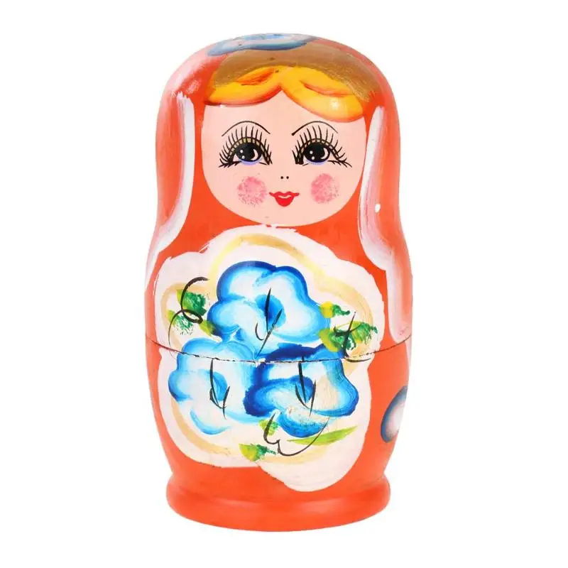 E Новинка, русские Матрешки, деревянные Matryoshka, набор кукол, ручная роспись, Декор, русские Матрешки, детские игрушки, кукла для девочек - Цвет: E