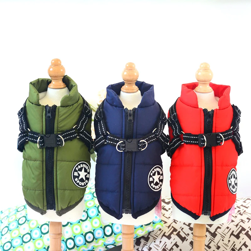 

Winter Dog Clothes Vest Small Dog Pet Dog Coat Coat Waterproof Reflective Dog Chihuahua French Bulldog Pug Puppies