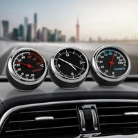 1pcs car thermometer car clock car electronic watch car hygrometer quartz clock high temperature resistant