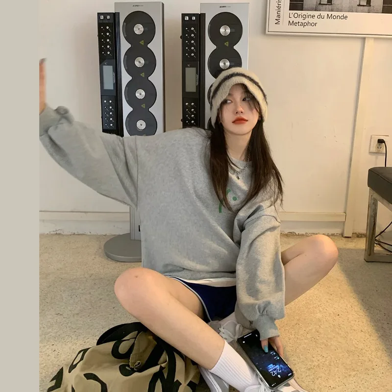 

Свободная куртка с длинным рукавом, женский новый пуловер на весну и осень, блузка, универсальная Повседневная Верхняя одежда на пуговицах, ...