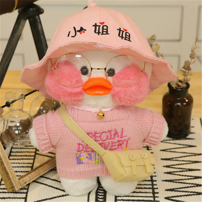 Kawaii LaLafanfan Cafe Duck плюшевые игрушки милые животных мягкие 30 см кукла для волос