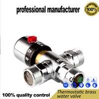 thermostatic mixing valve brass mixing valve solar water heater adjustable thermostatic valve