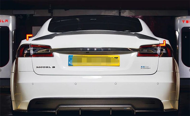 Спойлер для Tesla model s из углеродного волокна 2012-2015 спойлер | Автомобили и мотоциклы