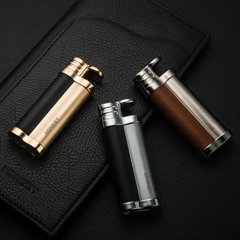 Ветрозащитная надувная зажигалка металлический струйный фонарь зажигалки