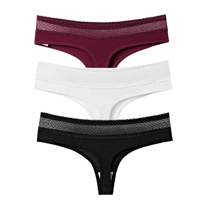 Женские Бесшовные трусики стринги из хлопка 3 шт./лот # F|Женские трусики| |