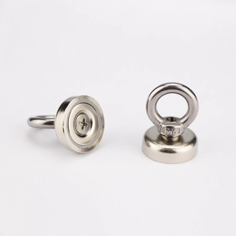 1 шт. мощный неодимовый магнит на толстой подошве с круглым носком в рым сокровищ