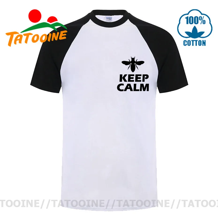 Tatooine оригинальный дизайн футболка с надписью KEEP CALM AND LOVE BEES забавные мужские