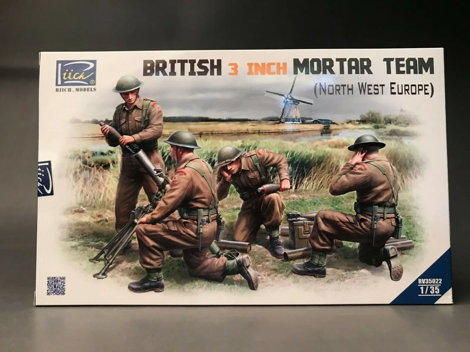 Модель Riich RV35022 1/35 комплект британской 3-дюймовой смеси (Северная Западная Европа)