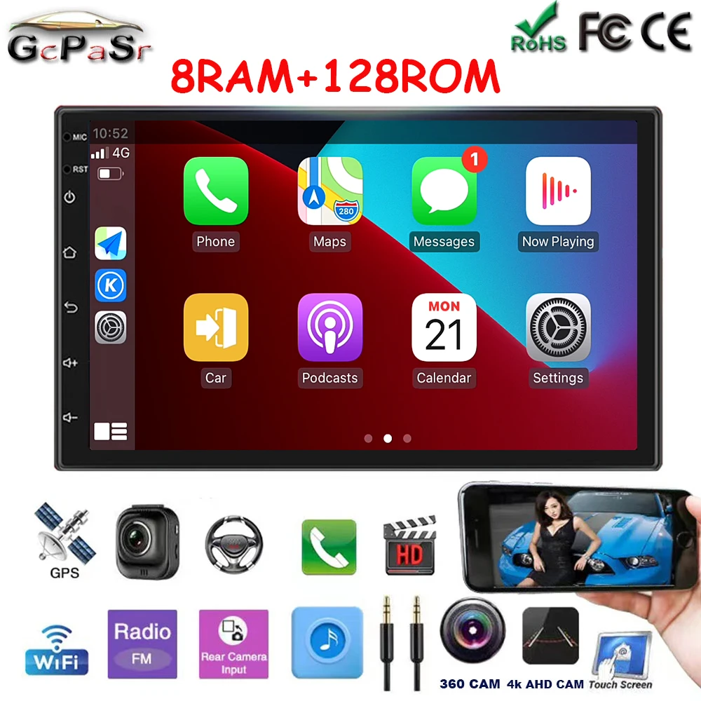 7 &quotAndroid 11 для Nissan QASHQAI/X-TRAIL TOYOTA COROLLA Hyundai Kia автомобильное стерео радио GPS