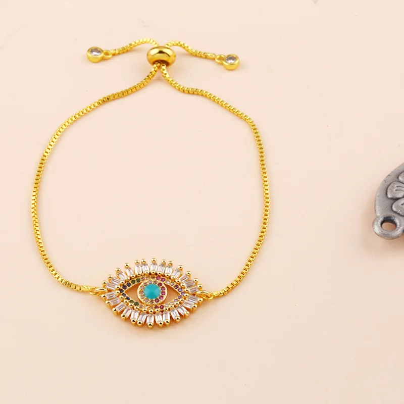 

Dropshipping Fashion New Exquisite Micro-inlaid Zircon Pull-out Bracelet Female Student Color Crystal Bracelet Accessories Decor