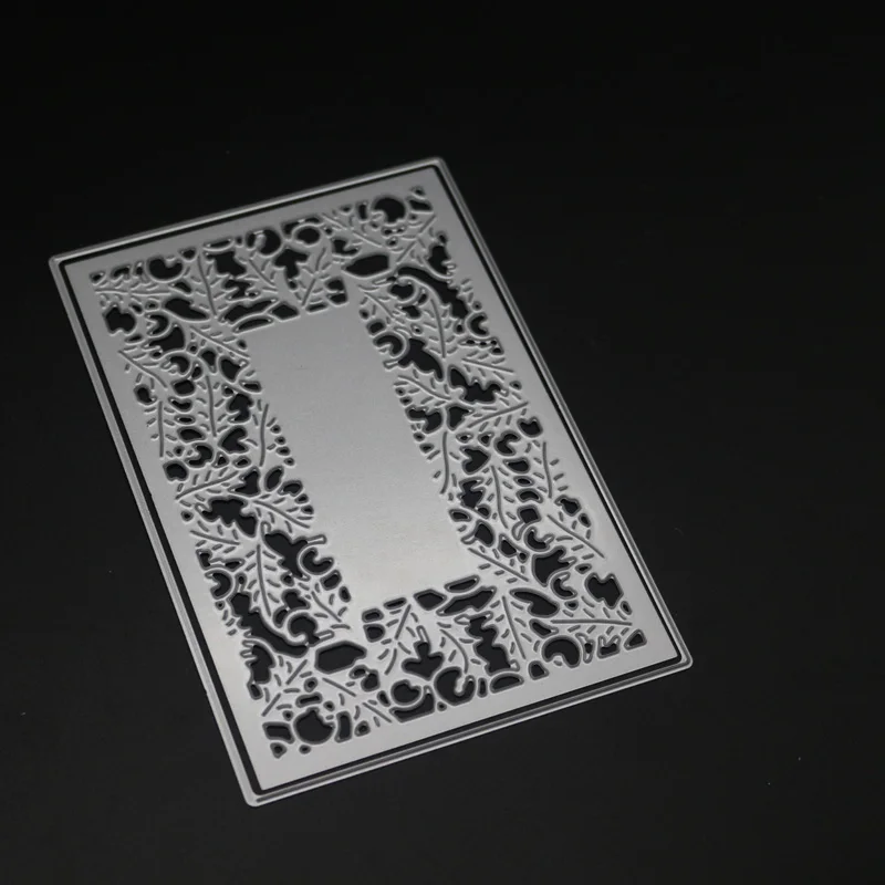 Прямоугольные металлические штампы форма для листьев бумаги ножа трафарет и дня