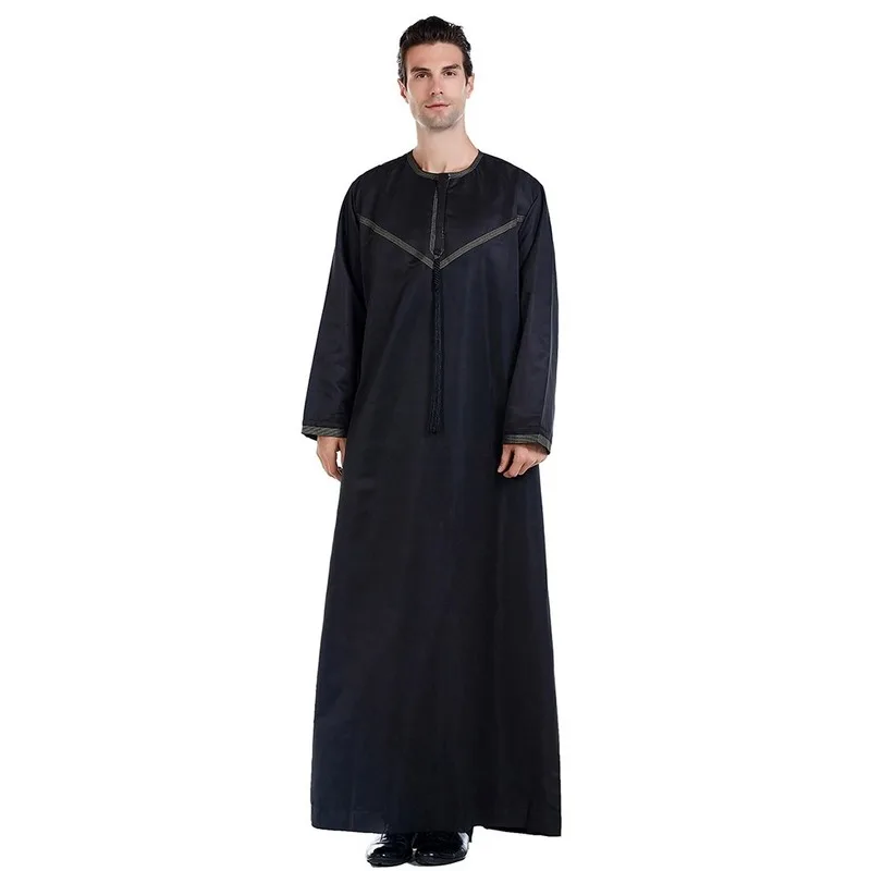 Men Islamic Arab Muslim robe Men's Middle Ethnic Style Embroidered Fashion Dresses And Long Topcoats Man Dress Robe | Тематическая
