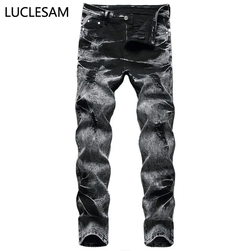 Потертые рваные джинсы для мужчин 2020 дизайнерские брюки в стиле хип-хоп мужские