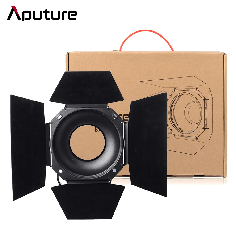Aputure 4 leaf Barndoor Standard 7 дюймовый Bowens Mount Barn Door светодиодный LS COB 120T 120D II 300D LED Video