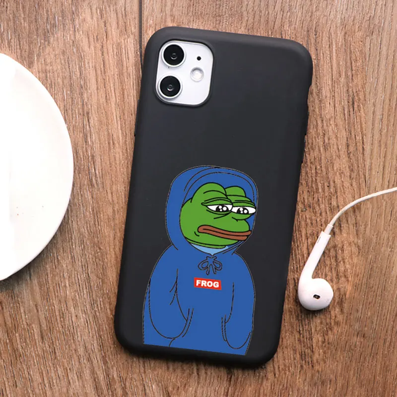 PUNQZY забавные лягушка уход за кожей лица плакать счастливый чехол для телефона с