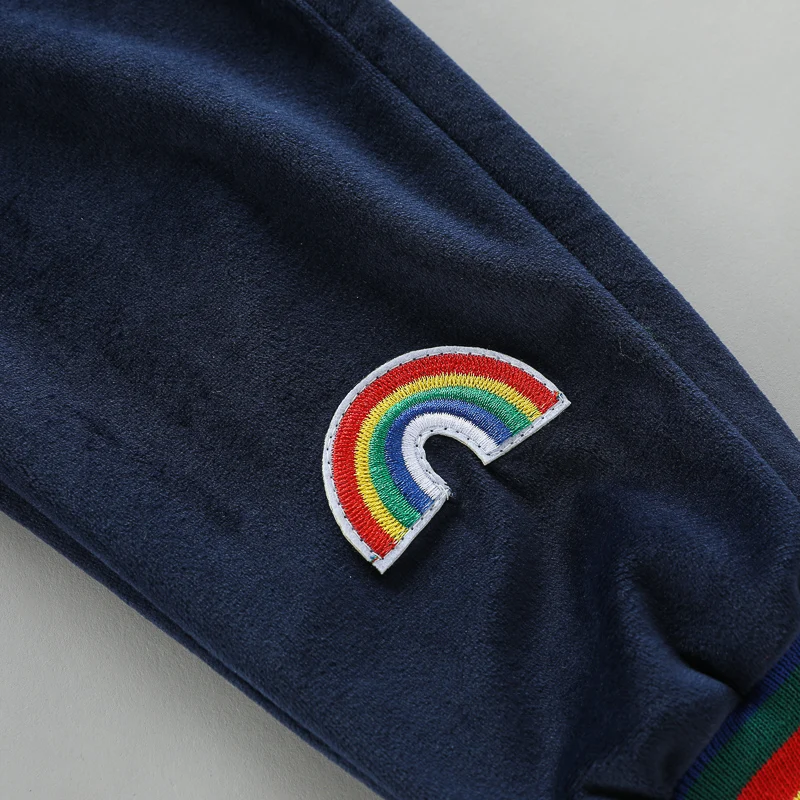 Детский комплект одежды для мальчиков радужная Повседневная одежда на осень и