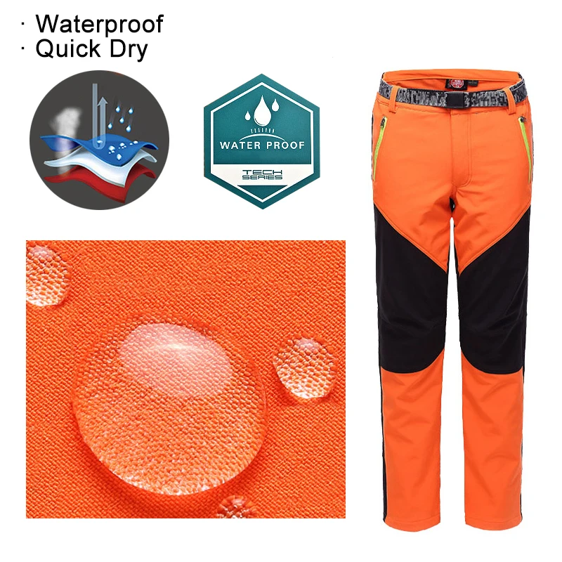 Летние водонепроницаемые мужские брюки с мягкой оболочкой походные