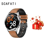 scafati smart watch gt05 men ecgppg waterproof bluetooth call blood pressure fashion wristbands bracelet fitness smartwatch