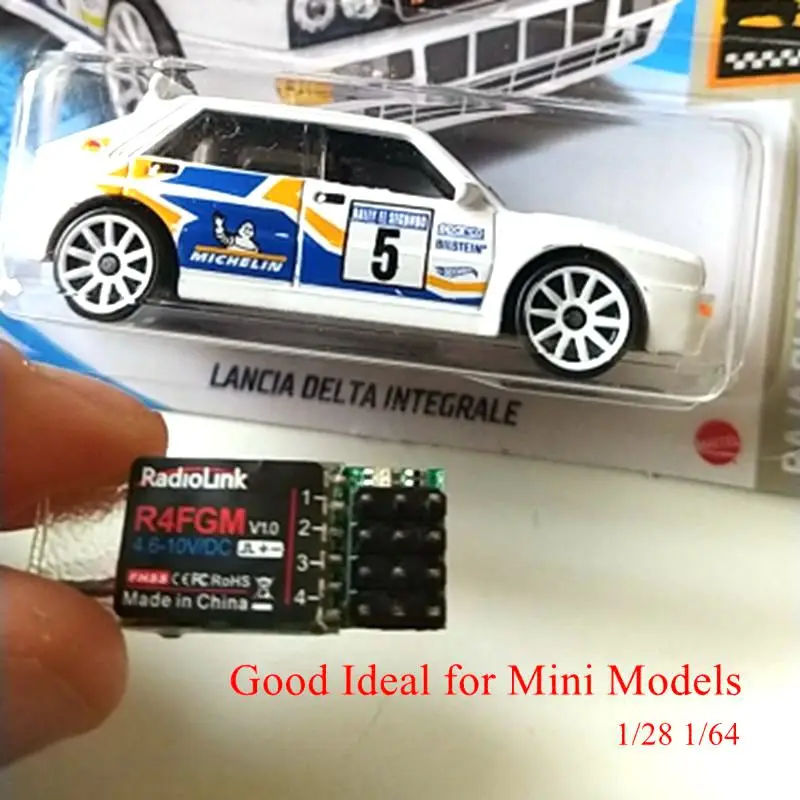 Radiolink R4FGM 4 Channel Mini Receiver with Gyro for 1:28 1:64 RC Pocket Drift Car Hotwheels Work Radio RC4GS V2 RC6GS - купить по