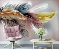 3d photo wallpaper on the wall custom mural modern luxury golden feather home decor living room wallpaper for walls 3 d in rolls