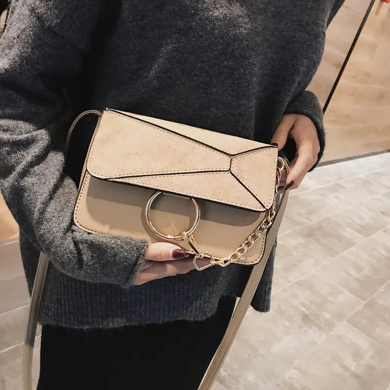 WEIXIRT 2019 новая Декоративная Сумка на одно плечо с кольцом стильная матовая женская