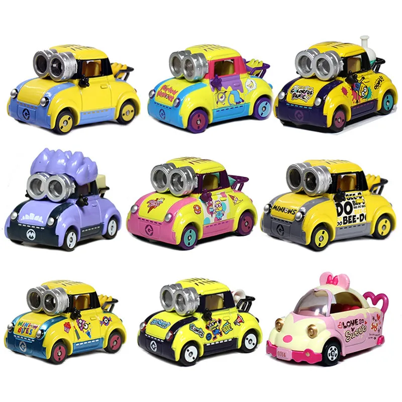 Takara Tomy Tomica Minions Alloy Car Model Despicable Me Cartoon Car Evil Kevin Children's Toy Car Decoration Holiday Gift