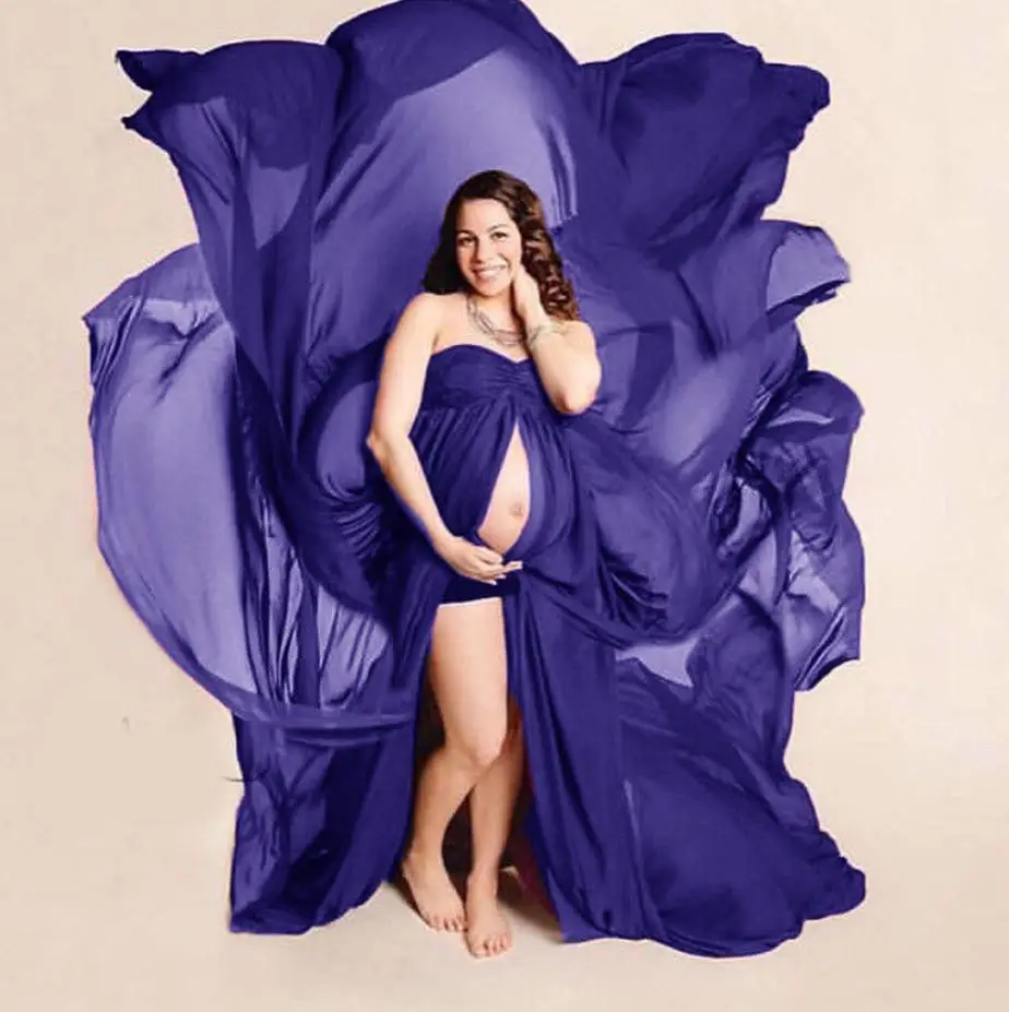 Новинка Платье для беременных кружевное платье фотосъемки длинное с плавающим