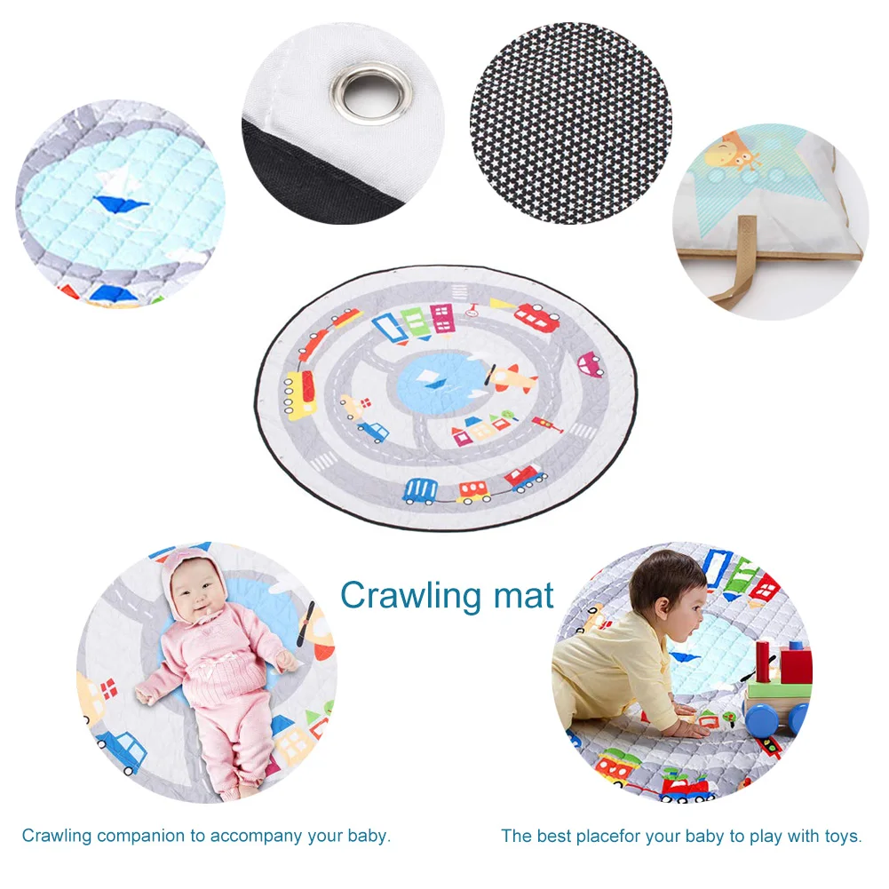 Игровой коврик круглые детские коврики для детской и портативной игрушки