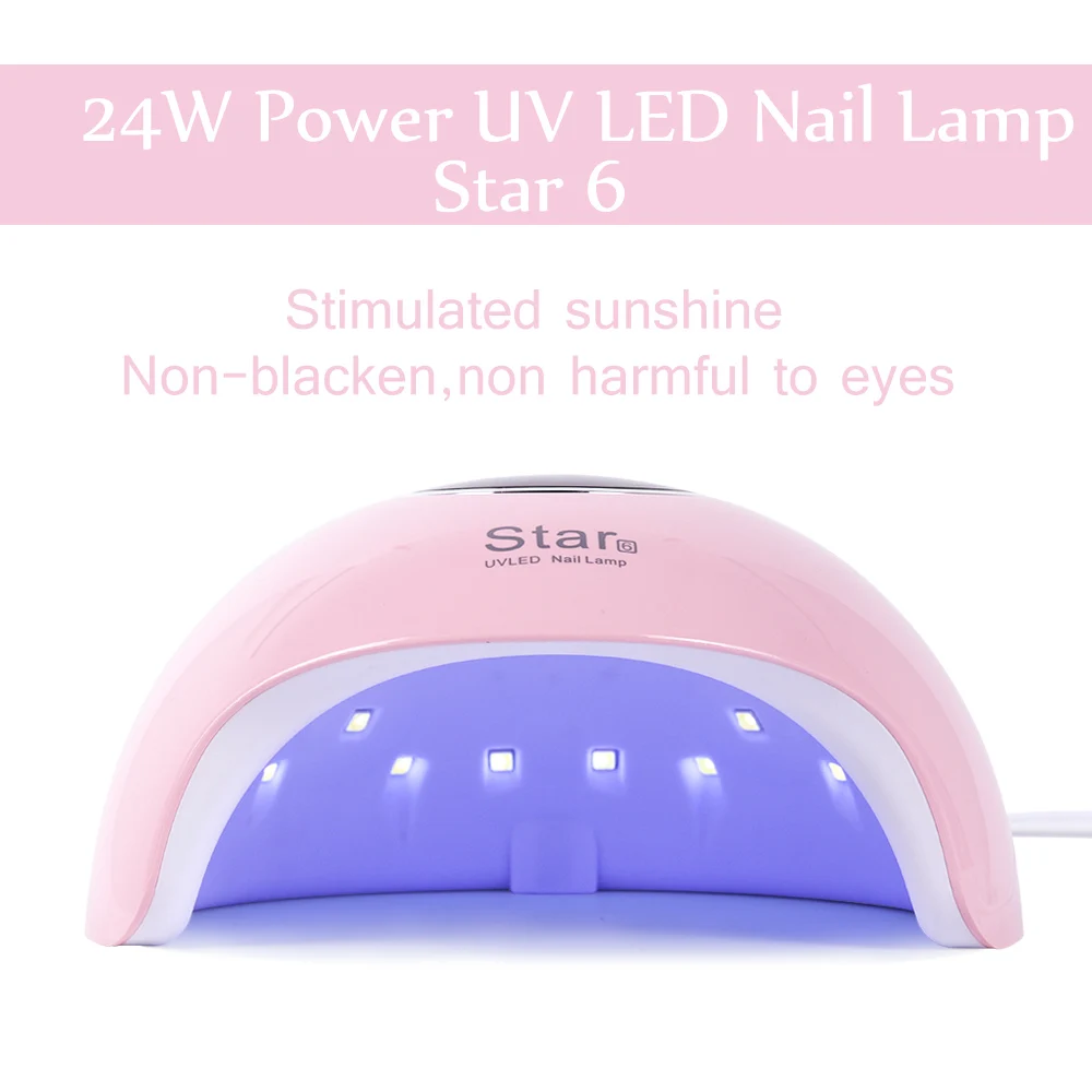 24 Вт/9 Вт УФ светодиодная лампа для сушки ногтей отверждения всех гель-лаков