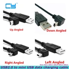 5 м USB 2,0 штекер-мини USB Тип B 5-контактный 90 градусов вверх, вниз, левый и правый угол кабель для передачи данных подходит для  MP3 MP4