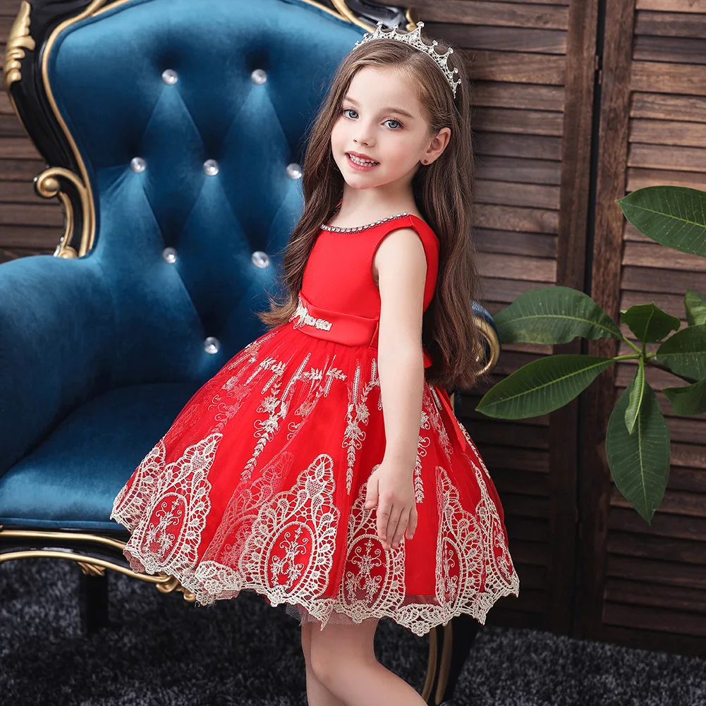 Платья для девочек Костюм принцессы из шифона на свадьбу Vestidos Одежда малышей