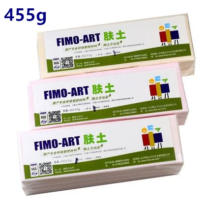 

455g Professional Soft Clay polymer clay DIY handmade prototype material sculpture soil Ceramic action figure doll skin color