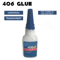 406 instant adhesive glue quick drying adhesive liquid glue plastic hardware diy jewelry universal glue strong quick drying 20g
