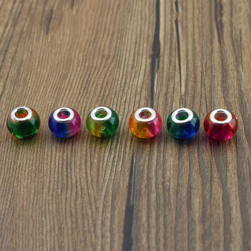 

10pcs Big Hole 5mm, Glass Crystal Beads for Jewelry Making fits Charm Bracelets Necklaces DIY Jewelry Findings