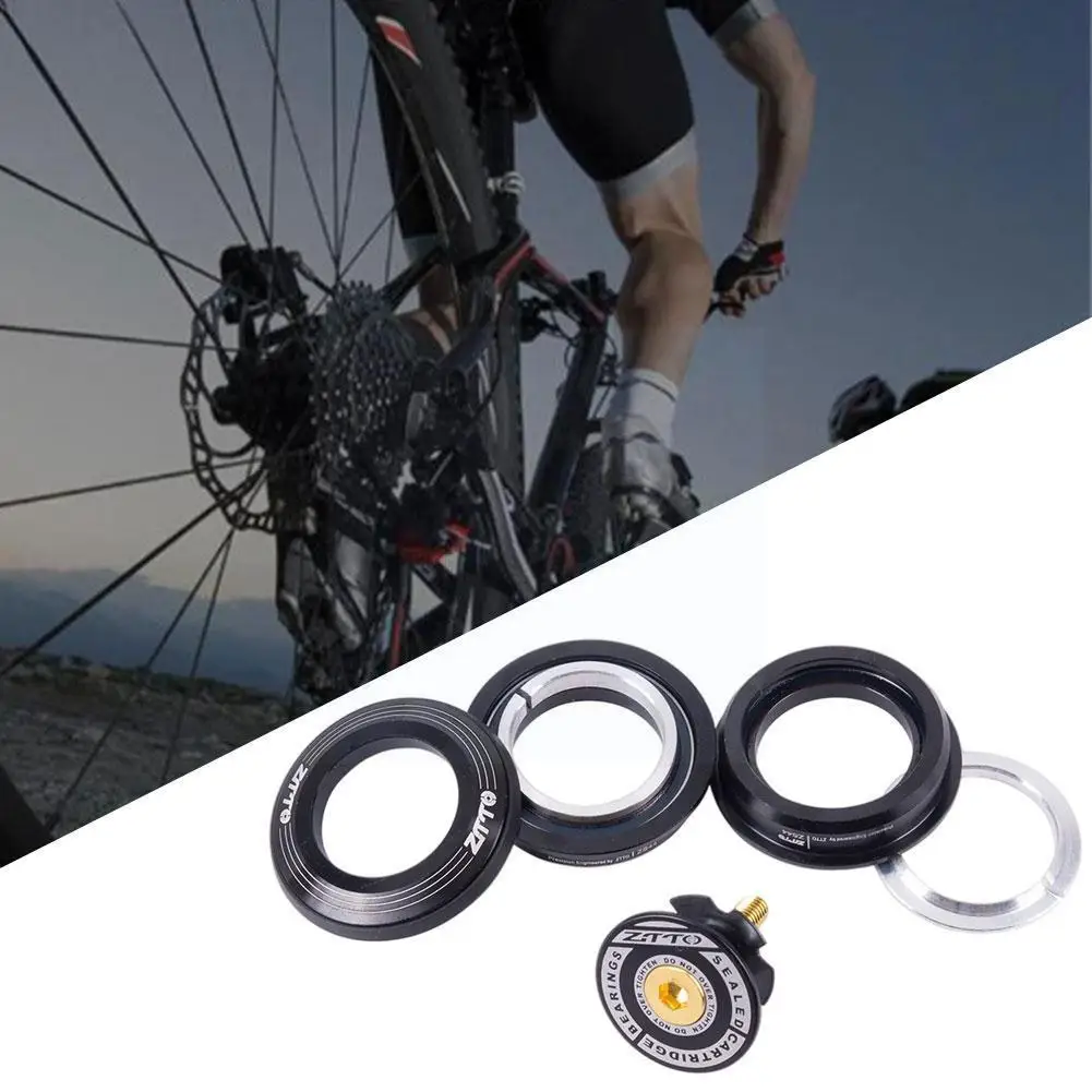 

Mtb Road Bicycle Steering Column Headset 44mm 1-1/8"28.6mm Fork Semi-integrated Frame Zs44 Low Bike Tube Straight Profile Z1n7