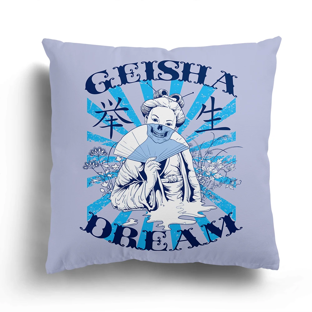 Японская мультяшная маска самурая с мультяшным персонажем для гостиной чехол