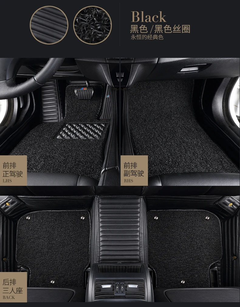 MSUEFKD Floor mats Fit for 2005- Toyota Camry Corolla RAV4 FJ Cruiser Tundra Trunk floor mats