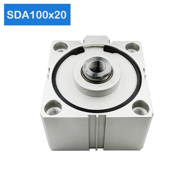 Пневматический цилиндр SDA100 * 20 диаметр 100 мм ход компактный двойного действия -