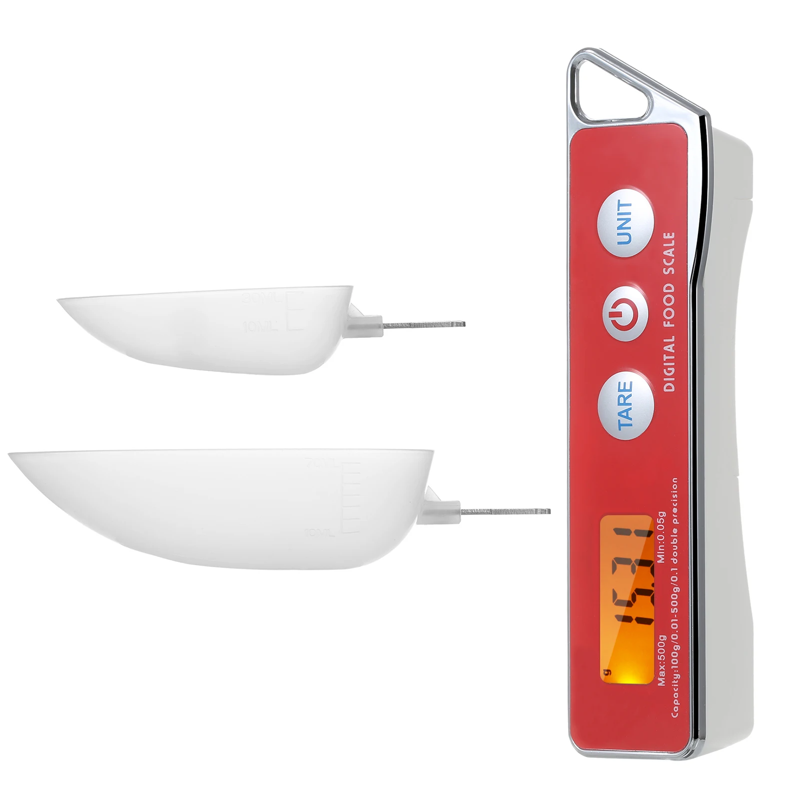 

Digital Spoon Scale Electronic Measuring Spoon Scale with Tare Function Capacity 0.05g - 500g Support Unit g/oz/gn/ct/dwt