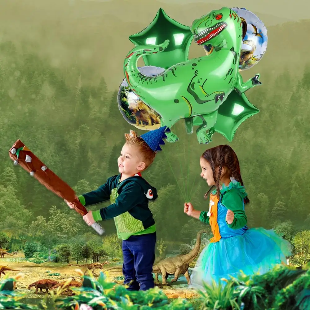 Патио воздушный шар с динозавром динозавр вечерние украшения джунгли для