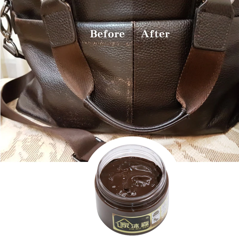 Крем для кожи коричневый 50 мл кожаные сумки коррекции дыр царапин трещин
